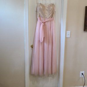 Christina Wu Pink Bridesmaid Dress Size 14